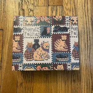 friendly felines vintage grandma cat lady glasses sleeve and notebook gift set